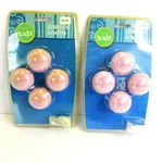 2 Pkgs Cambria Kidz Pink & White Round Drawer Knobs 8 Decorative Pulls New Cute!. Fixed Price $10.00.