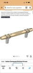 Amerock Cabinet Pull Golden Champagne/polished Chrome 203 Mm New. Fixed Price $21.99.