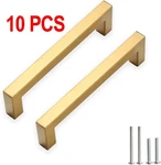 10PK Cabinet Pulls Gold Handles Square Drawer Inch Stainless 5.5. Fixed Price $9.99.