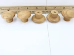 5 Amerock Stain Finished Cabinet Hardware Wooden Knob W/screw & Insert Nos. Fixed Price $13.99.