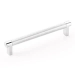 Emtek Select Cabinet Pull 6" C-c Rectangular Stem, Knurled Bar Polished Chrome. Fixed Price $35.20.