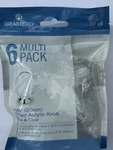 Brainerd Faceted Sleek, Modern Acrylic Knob 3/16"(30MM) Chrome & Clear 6PK. Fixed Price $6.99.
