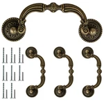 Kyuionty 4 Pack Bail Pull Handles, 3.5 Hole Inch, Antique Bronze. Fixed Price $21.82.