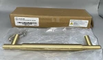Signature Hardware Colmar 6" Solid Brass Cabinet Pull Satin Set Open Box. Fixed Price $18.88.