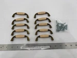 (10) Used Vintage Belwith Cabinet Pull Porcelain Barrel Light Almond P463-LAD. Fixed Price $35.90.