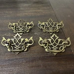 Set Of 4 - Vintage Kbc Chippendale Brass Drawer Pull Handles N19353 Centers. Fixed Price $34.99.