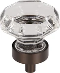 Top Knobs TK128ORB Clear Octagon Crystal 3/8" W/ Oil Rubbed Bronze Base. Fixed Price $25.34.
