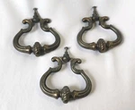 Antique Vintage Heavy Brass Dresses Bail Pull, Set Of 3. Fixed Price $99.99.