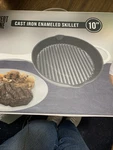 Cast Iron 10INCH Enameled Skillet. Fixed Price $65.00.