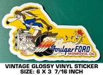 Foulger Ford Dealer Vintage 90'S Glossy Vinyl Decal Sticker-drag Racing. Fixed Price $10.21.