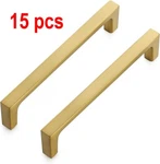 Ravinte 15 Pack Solid Inch Kitchen Square Cabinet Handles Brushed Brass Drawer. Fixed Price $24.17.