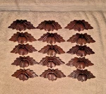 15 Victorian Style Wood Nuts Acorn Fruit Leaves Drawer Pulls Hand Carved Walnut. Fixed Price $70.00.