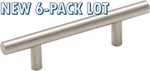 New 6-PACK Lot Amerock BP19010 Stainless Steel 3" Bar Drawer Cabinet Pull. Fixed Price $14.43.