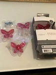 Threshold Drawer Pulls Acrylic Pink Cabinet Knobs Set Of 4 Butterfly Butterflies. Fixed Price $18.99.