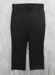 Anne Klein Cropped Pull-on Pants Women's 10 Black Silver Geometric Pattern. Fixed Price $5.07.