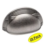 *25 Pack* Cosmas Cabinet Hardware Weathered Nickel Handle Cup Pulls #9461WN. Fixed Price $64.30.
