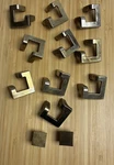 Vintage Keeler Brass Kbc Drawer Pulls Lot 10 + 2 Knobs Ctc Mcm Geometric. Fixed Price $39.99.
