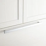 Signature Hardware Covello Solid Brass Appliance Pull Brushed Chrome 18". Fixed Price $59.99.