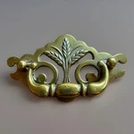 Vintage Brass Finish Drawer Pulls Set Of Ornate Wheat Sheaf Design Marked 3064. Fixed Price $29.99.