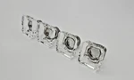 4 Pack Glass Cabinet Knobs Crystal For Dresser Drawer Square Furniture. Fixed Price $22.95.