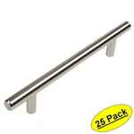*25 Pack* Cosmas Cabinet Hardware Satin Nickel Euro Style Bar Pull #305-4SN. Fixed Price $56.05.