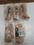 Lot Of 5 Belwith Hardware P676-UW Natural Wood 3.78" Cup Cabinet Pulls. Fixed Price $32.50.