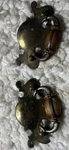 Set Of 2 Vtg Chippendale Keeler Co. (BPC3649) Brass/wood Tone Drawer Pulls. Fixed Price $17.99.
