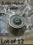 Baldwin 4931-150-BIN Ornamental 1.5 Satin Nickel Solid Brass Cabinet Knobs X12. Fixed Price $99.99.