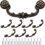 Uenhoy 8 Pack Vintage Drawer Pulls 6 Inch (150MM) Hole Center Drop Bail Cabinet. Fixed Price $53.99.