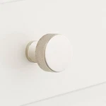Arles Knurled Brass Cabinet Knob - Polished Nickel. Fixed Price $24.00.