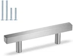 Square Kitchen Cabinet Pulls And Knobs Brushed Nickel Bar 3IN Hole Centers 10. Fixed Price $20.98.