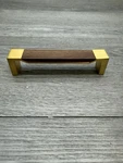 Belwith Keeler B076620WN-BGB Fuse Pull Brushed Golden Brass Walnut *read*. Fixed Price $9.99.