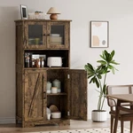 Kitchen Pantry Cabinet Freestanding Cupboard Farmhouse Storage With Door. Fixed Price $97.84.
