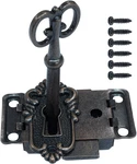 Vintage Skeleton Lock With Key, Antique Decorative Cabinet For Chest Cupboa. Fixed Price $7.84.