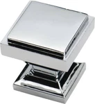 Square Cabinet Knobs (pack Of 10) Bathroom Vanity/kitchen Polished Chrome. Fixed Price $32.95.