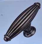 Lot Of 6 Gliderite 2-1/2" Fluted Cabinet Hardware Knob Antique Brass 4047-AB-1. Fixed Price $24.97.