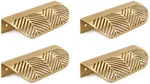 Rzdeal Solid Brass Cabinet Handles Overall LENGTH:4-5/8"(117MM), Gold. Fixed Price $51.04.