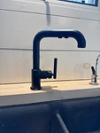 New Kohler Purist 7506-BL Pull-out High Arc Matte Black Kitchen Faucet. Fixed Price $450.00.