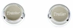 Deluxe Tractor Trailer Screw-on Air Brake Knobs Steel Plaque Chrome GG#95965-66. Fixed Price $71.74.