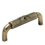 Sherwood Antique Solid Brass 3"CC Cabinet Handle Pulls M107 Keeler Ribbon & Reed. Fixed Price $8.70.