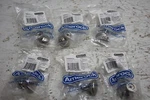 6-AMEROCK 1-3/16" Satin Chrome Cabinet Door Drawer Knob 14404SCH. Fixed Price $12.87.
