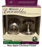 Amerock Passage Rope Knob Set Satin Chrome Bi-fold Door Pulls E1585-2-G10 New. Fixed Price $19.99.
