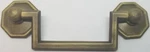 Medium Antique Brass 3" Centers Colonial Revival Drawer Pull Handles Knob Square. Fixed Price $19.89.