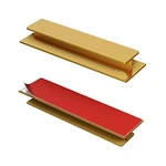 Hrx Self-adhesive Edge Fingerpull Door Handle Easy To Install 2 Brass Gold. Fixed Price $34.16.