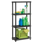 4 Tier Resin Garage Shelving Unit Sturdy Storage Shelf Rack 250LBS Capacity New!. Fixed Price $24.97.