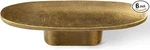 5- 6 Pack Goo-ki Oval Antique Brass Cabinet Knobs Drawer 2.2". Fixed Price $37.47.