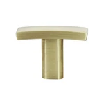 2X Transitional Style 1-1/2" Satin Brass Cabinet Finger Knob Pull K305638SB. Fixed Price $14.60.