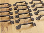 16 Cast Iron Rust Barn Gate Shed Door Handles Fancy Drawer. Fixed Price $42.99.