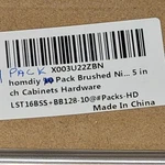 Homdiy Cabinet Pulls 9 Pack Brushed Nickel 5 Bar Handle Kitchen Drawer. Fixed Price $38.24.