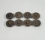 Nos Set Of 8 Mid Century Solid Brass Round Drawer Cabinet Door Pull Knob. Fixed Price $25.36.